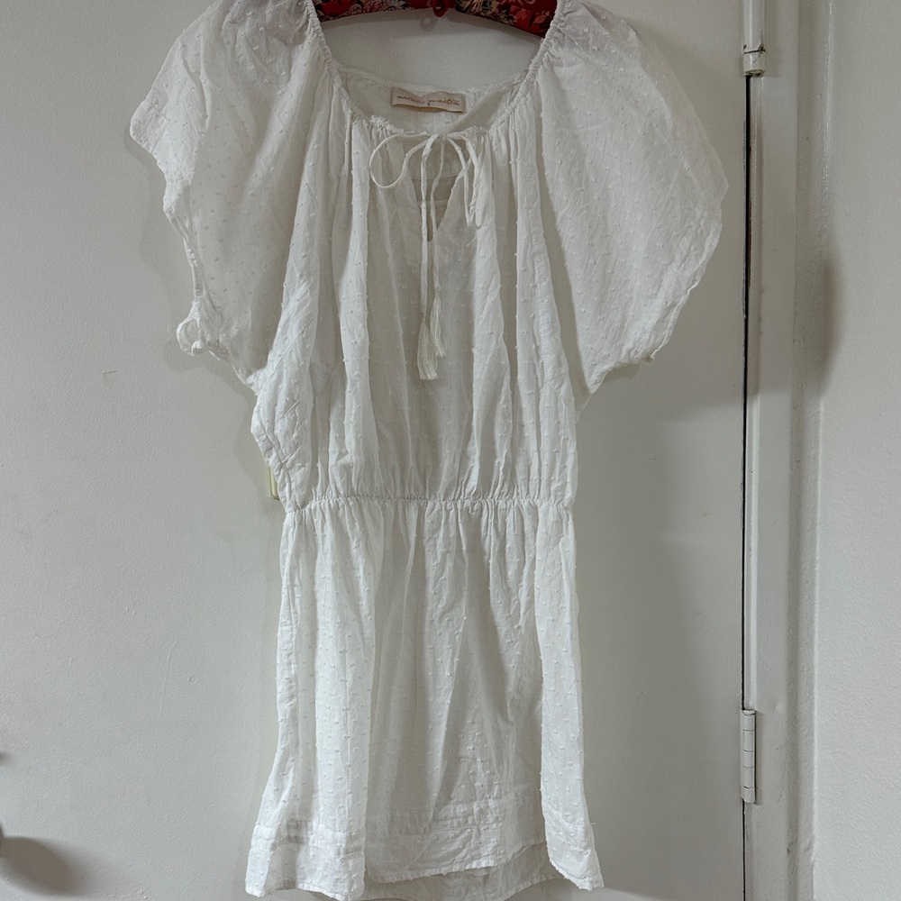 Natalie Martin White Cover-Up Dress